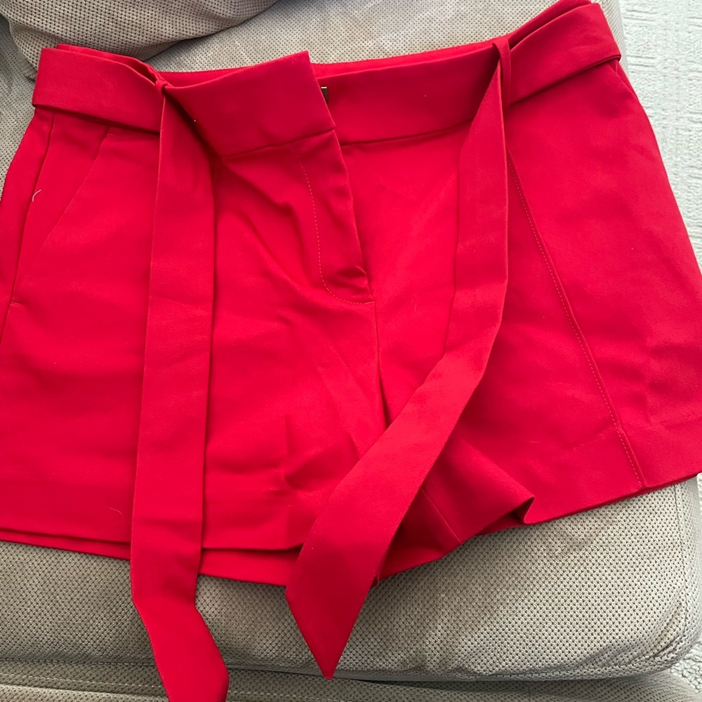 Loft ted shorts with tie belt
